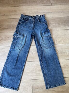 Women’s Cargo High Waist Jeans By Silver